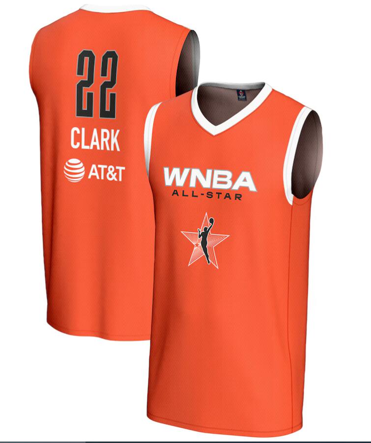 Men GameDay Greats Unisex #22 Caitlin Clark 2024 WNBA All Star Game Lightweight Orange Jersey->more ncaa teams->NCAA Jersey